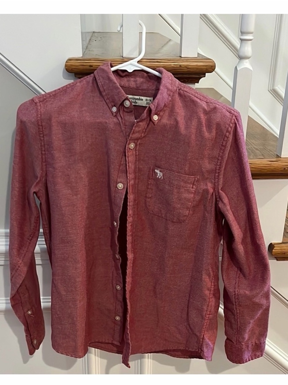 Abercrombie Kids Boys Button-Down Shirt - Red